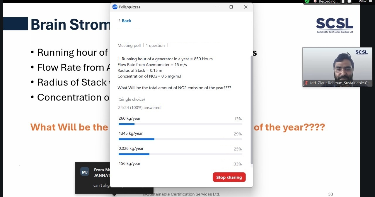 Successful Completion of Our Webinar on Air Emission